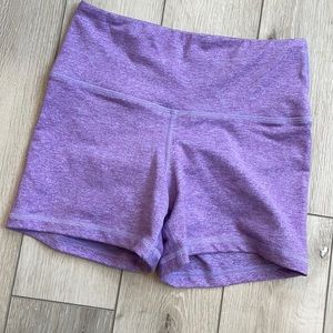 Perfect Condition High-Rise Fleo Shorts in Amethyst Sky